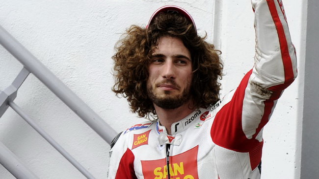 Marco Simoncelli sotto scorta a Barcellona!
