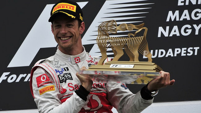 Button alla Corsa dei Campioni di Dusseldorf
