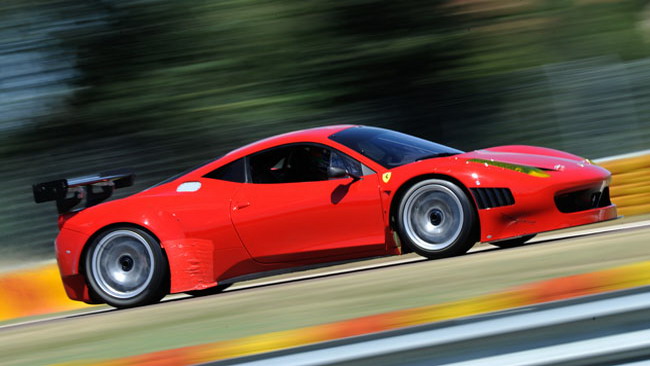 Travis Pastrana con AF Corse e Ferrari in Grand-Am