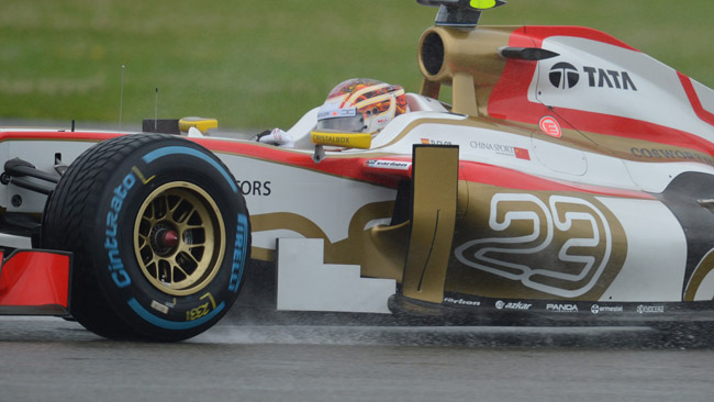 Dani Clos nelle libere di Hockenheim con la HRT