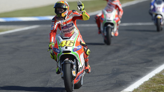 Si avvicina l'ultima da ducatista per Valentino