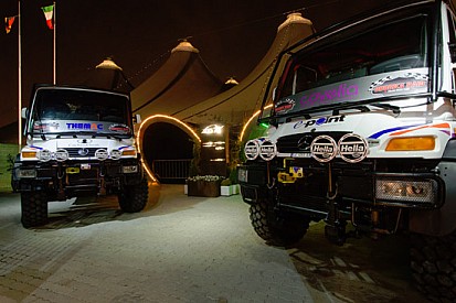 Alex Caffi al via della Dakar 2013 con un camion