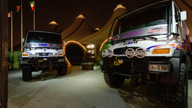 Alex Caffi al via della Dakar 2013 con un camion
