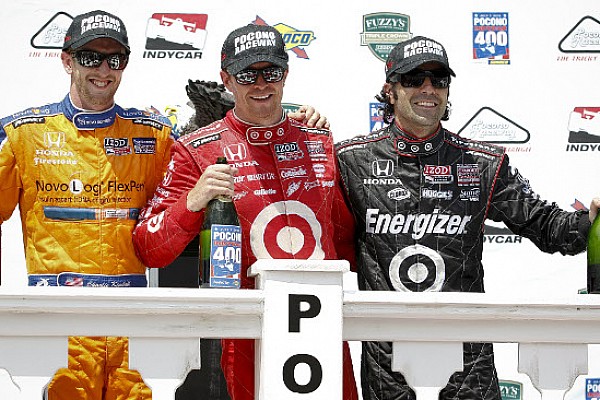 Tripletta Ganassi a Pocono, vince Scott Dixon