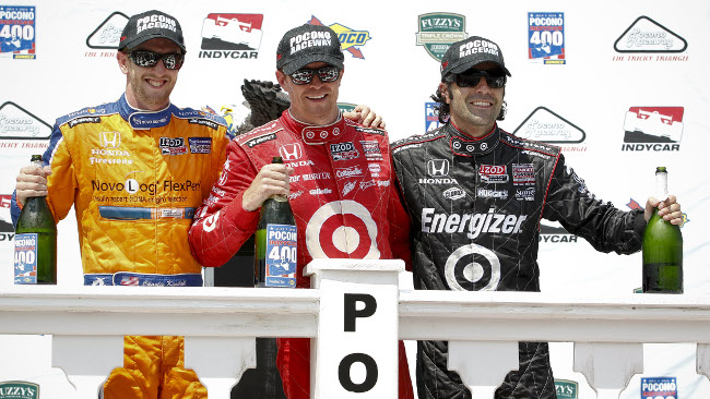 Tripletta Ganassi a Pocono, vince Scott Dixon