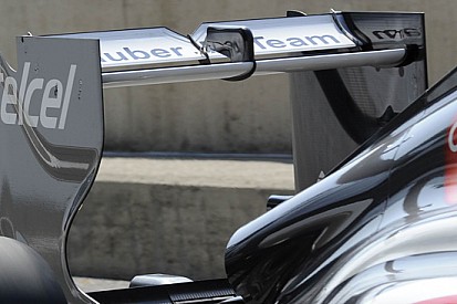 La Sauber ha usato l'ala posteriore del 2012
