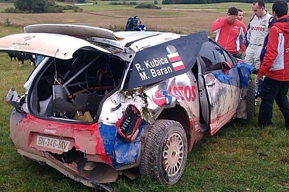 Kubica illeso in un brutto incidente durante un test