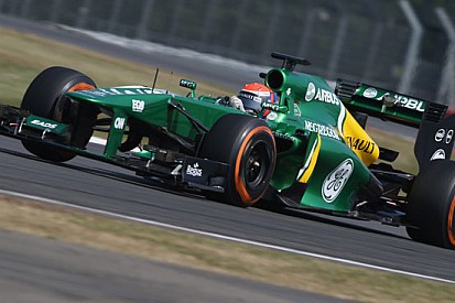 Alexander Rossi in pista ad Austin con la Caterham