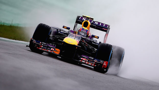 Interlagos, Libere 3: Webber nel bagnato