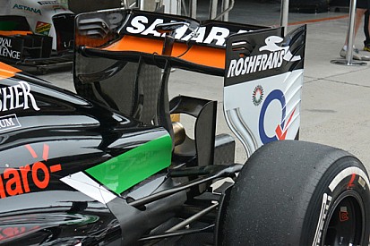 Force India: nuova paratia dell'ala posteriore