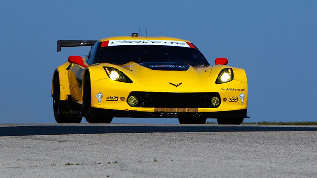 Una Corvette al via in classe GTE-Pro ad Austin