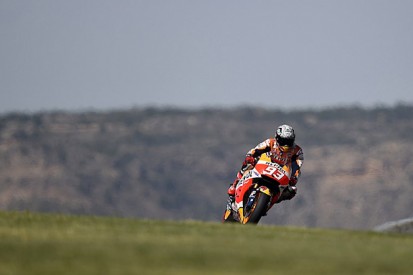 MotoGP Aragon: Marc Marquez takes pole despite qualifying crash