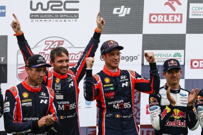 Neuville frustrated WRC rivals let Ogier onto Rally Poland podium