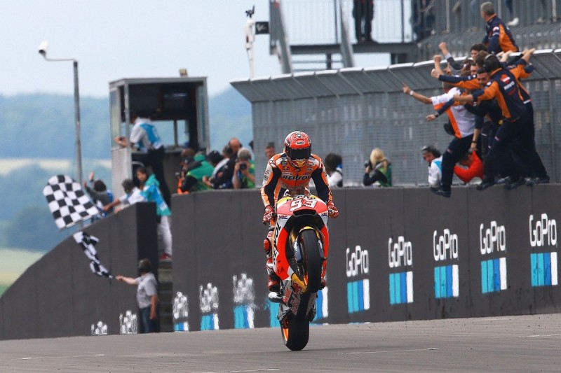 Honda's Marquez didn't expect to lead points into MotoGP break
