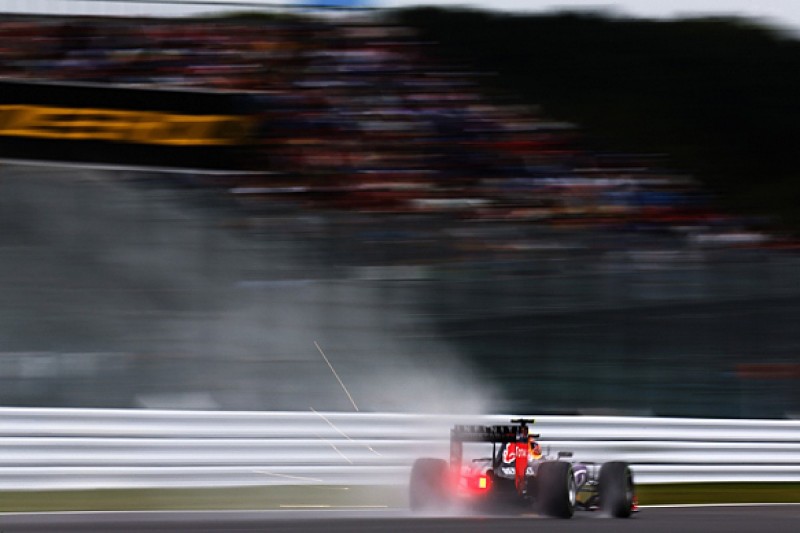 Japanese F1 GP: Daniil Kvyat tops wet Suzuka practice for Red Bull
