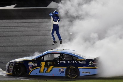 Daytona NASCAR: Ricky Stenhouse Jr wins wild race for Roush Fenway