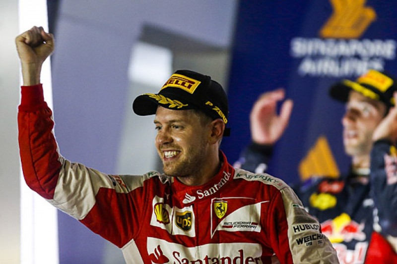 Sebastian Vettel wins Singapore GP as Lewis Hamilton retires
