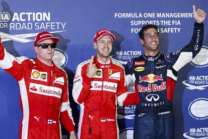 Sebastian Vettel takes pole position for the Singapore Grand Prix