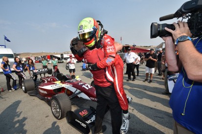 Laguna Seca Indy Lights: Pigot beats Harvey and Jones to 2015 title
