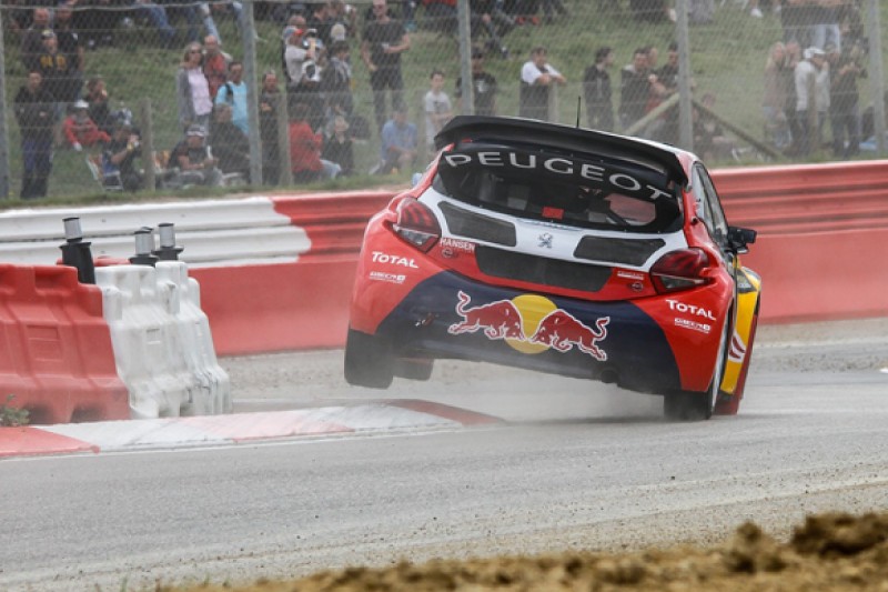 Loheac World Rallycross: Timmy Hansen sets pace for Peugeot