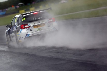 BTCC Croft: Ash Sutton leads wet practice running for Team BMR