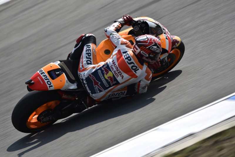 MotoGP Brno: Marc Marquez tops crash-filled second practice