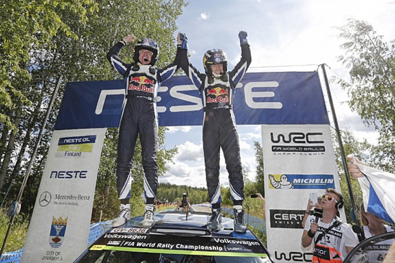 WRC Rally Finland: Jari-Matti Latvala beats Sebastien Ogier to win