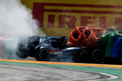 Kerbs the likely cause of Nico Hulkenberg's Hungarian GP crash