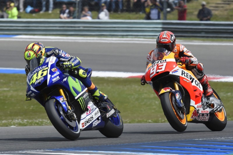 Ruling Marquez out of MotoGP title fight would be 'stupid' - Rossi