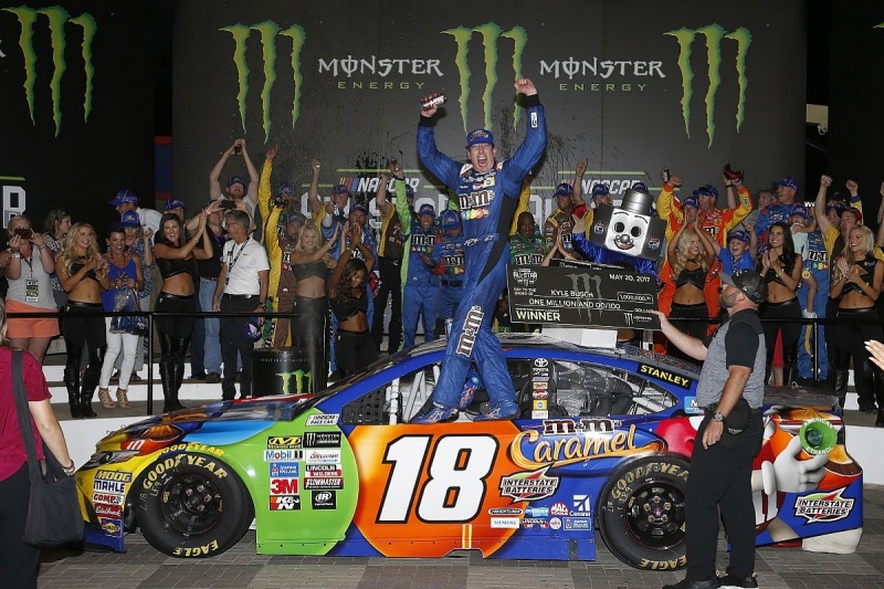 NASCAR All-Star: Kyle Busch beats rivals on final restart to win