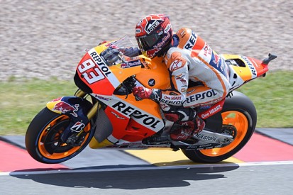 Sachsenring MotoGP: Marc Marquez heads Valentino Rossi in practice