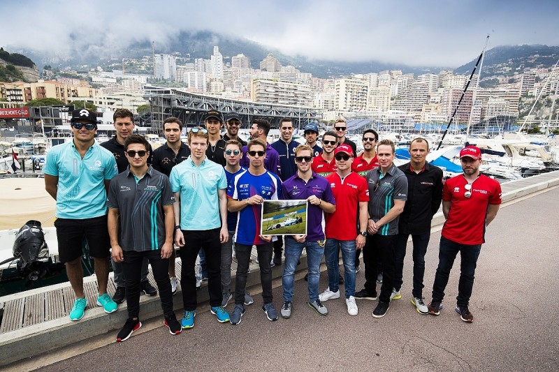 Formula E drivers hold charity kart event for Billy Monger