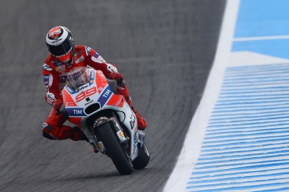 Rear brake use helping Jorge Lorenzo on Ducati's MotoGP bike