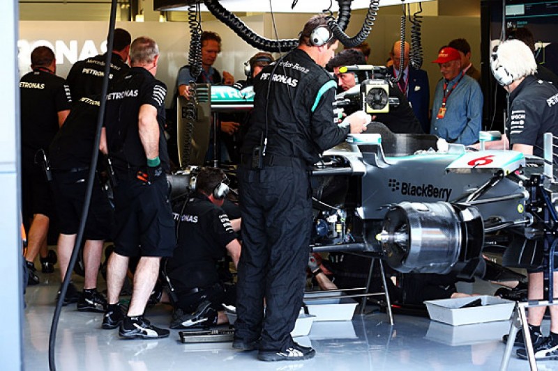 British GP: F1 stewards report Mercedes for covering Rosberg's car