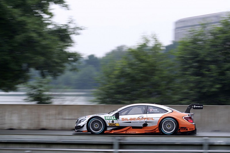 Norisring DTM: Robert Wickens fastest for Mercedes in wet practice