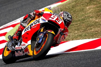 Marc Marquez tests with 2014 Honda MotoGP chassis at Barcelona