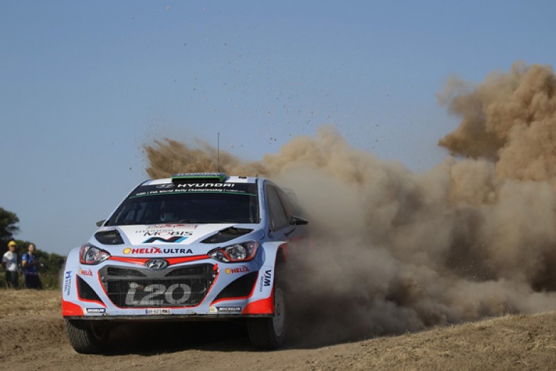 WRC Italy: Paddon leads for Hyundai, Ogier third despite sweeping