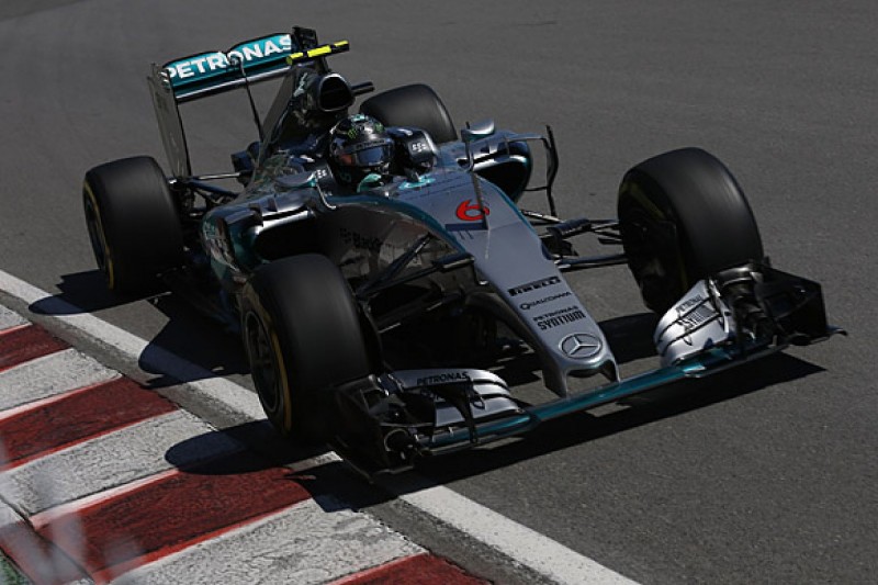 Canadian GP: Nico Rosberg's Mercedes fastest between red flags