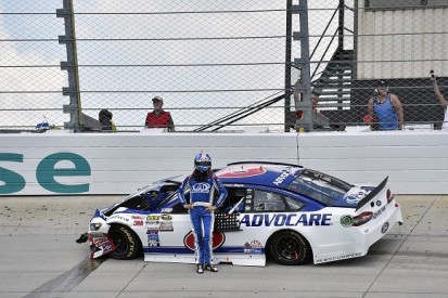 NASCAR's Trevor Bayne fined, put on probation for walking on track