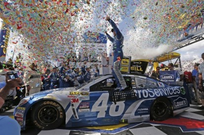 Dover NASCAR: Jimmie Johnson denies Kevin Harvick victory
