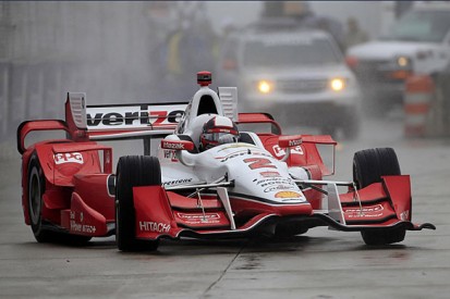 Detroit IndyCar: Juan Pablo Montoya on pole as qualifying halted