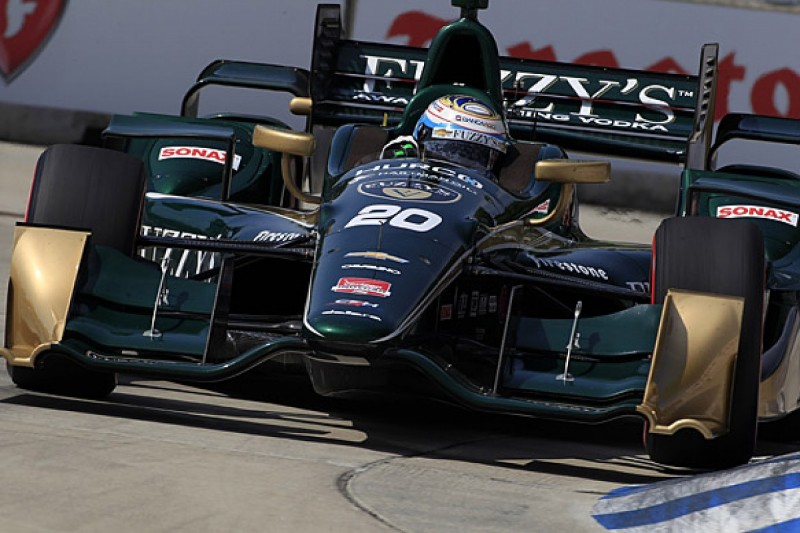 Detroit IndyCar: Luca Filippi fastest in Saturday practice session