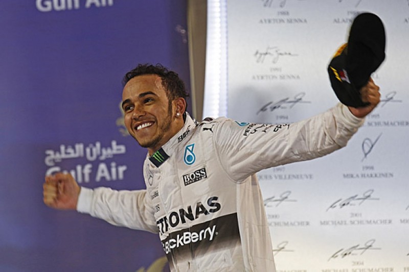 F1 Bahrain GP: Lewis Hamilton wins ahead of Kimi Raikkonen
