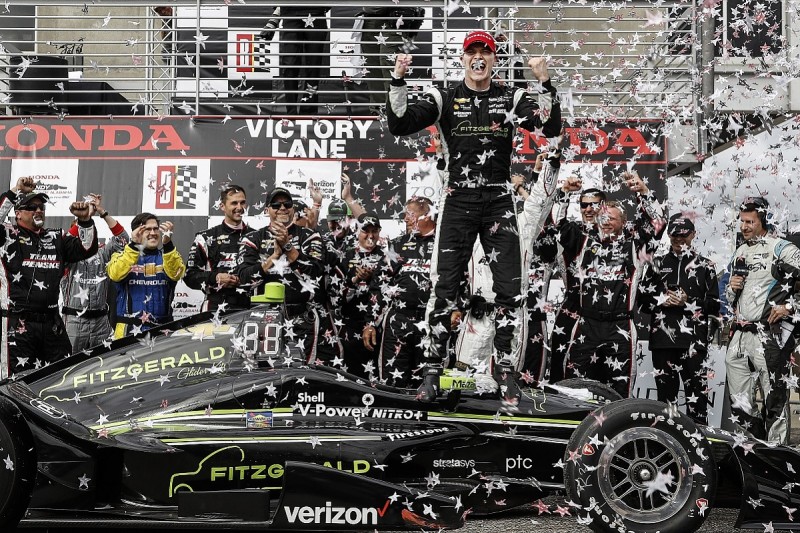 Barber IndyCar: Josef Newgarden gets first Penske win in third race