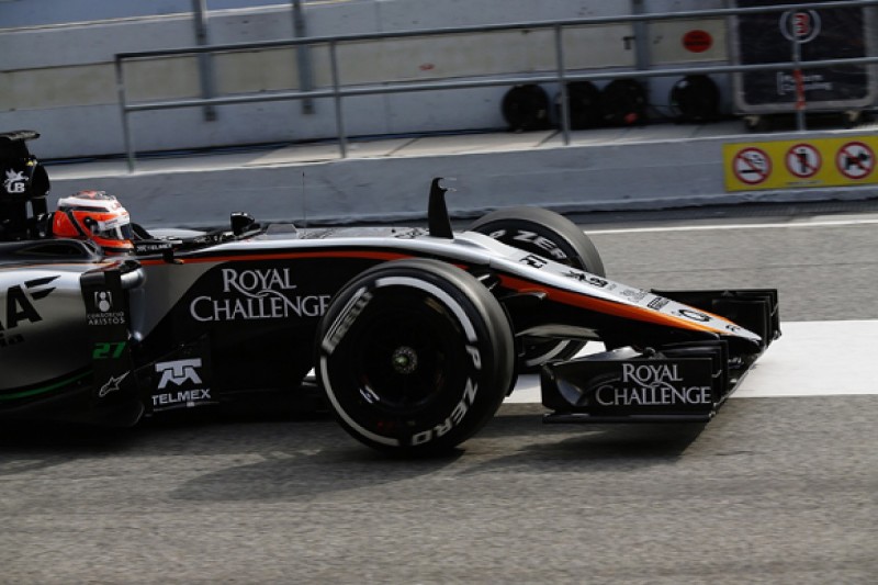 Force India's VJM08 2015 Formula 1 car makes track debut in test
