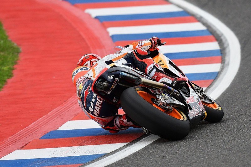 Honda MotoGP rider Marquez can't explain Argentinian GP crash