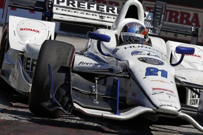 Hildebrand injures hand in Long Beach IndyCar tangle with Aleshin