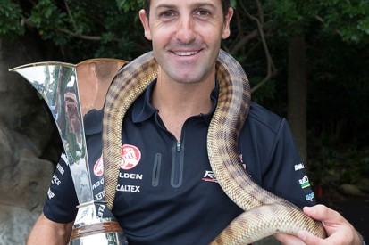 Jamie Whincup bitten by snake while announcing V8 Supercars deal