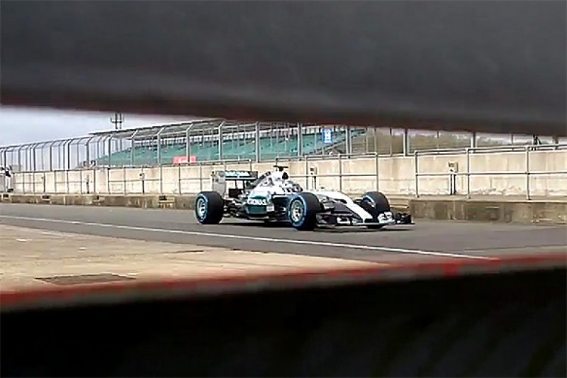 Mercedes reveals sneak glimpse of its W06 2015 Formula 1 car
