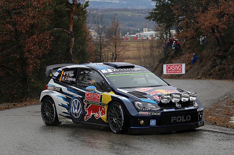 WRC Monte Carlo Rally: Ogier takes lead as Loeb damages car